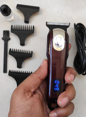 Drake Cordless, LED Display , Precision T-Blade Trimmer 180 min  Runtime 8 Length Settings(Brown)