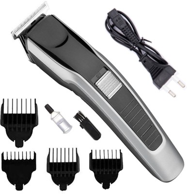 Crostal Adjustable Blade Easy Operation Hair Cutting Machine FOR MEN Trimmer 45 min  Runtime 2 Length Settings(Black, Silver)