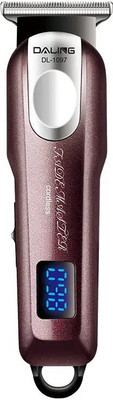 APNA STORE DL-1097 PROFESSIONAL RECHARGABLE CLIPPER LCD DISPLAY Trimmer 60 min  Runtime 6 Length Settings(Multicolor)