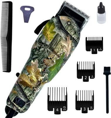 APRO Electric wired Powerful Heavy duty Salon unisex Hair clipper Fully Waterproof Trimmer 0 min  Runtime 4 Length Settings(Multicolor)