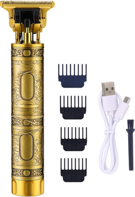 Profiline Hair Cutting Machine Rechargeable Hair Clippers Professional Electric Cordless 7 Trimmer 60 min  Runtime 4 Length Settings(Gold)