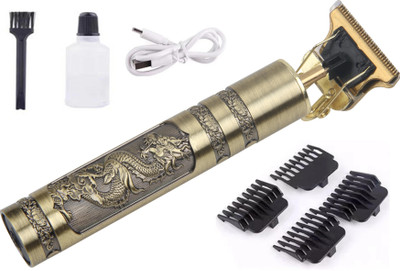 VR Bright Lite Professional Vintage Style with 0.5-4mm Trim Range lite12 Trimmer 60 min  Runtime 4 Length Settings(Gold)