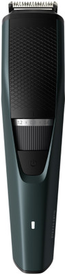 PHILIPS BT3431/30 Patented Beardsense Tech, 2.5x More Precision Waterproof Beard Trimmer 60 min  Runtime 20 Length Settings(Green)