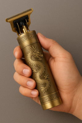 VYBELY Professional Trimmer Men | Cordless Rechargeable Hair & Beard Trimmer | Trimmer 120 min  Runtime 5 Length Settings(Gold)