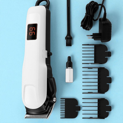 Shamsa X461 Cordless Trimmer for Men – Powerful Motor, Long Battery Life, USB Charging Trimmer 240 min  Runtime 4 Length Settings(White)
