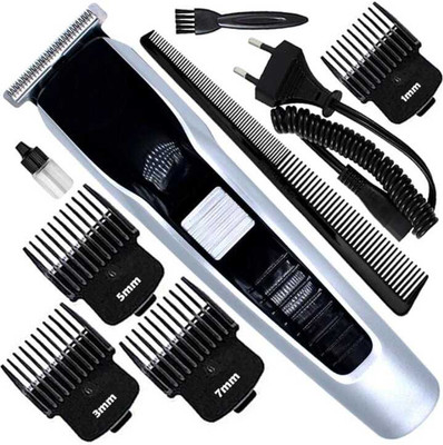 Zeno volt Comb 538 stainless steel sharp blade beard shaver trimmer upto length 0.5 to 7mm Trimmer 120 min  Runtime 4 Length Settings(Black, Grey)