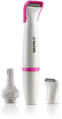 NOVA NLS 530 Sensi-Trim Touch Fully Waterproof Trimmer 45 min  Runtime 4 Length Settings(White)