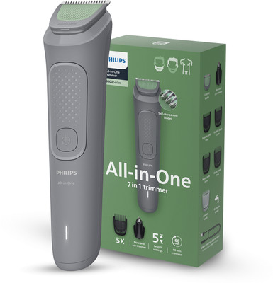 PHILIPS MG3911/15 Fully Waterproof Trimmer 60 min Runtime 7 Length Settings(Grey)