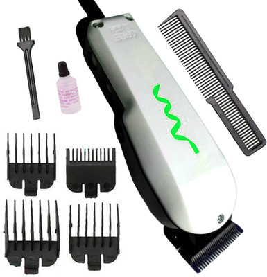 Crostal Professional Skin Friendly Electric Corded Hair Clipper Trimmer Fully Waterproof Trimmer 0 min  Runtime 4 Length Settings(White)