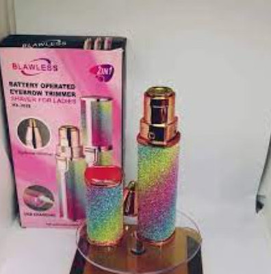 Votvy A36 Portable 2 In 1 Flawless Eyebrow Remover and Pain less Hair Remover Fully Waterproof Trimmer 60 min  Runtime 2 Length Settings(Multicolor)