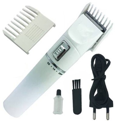 Geemy Profiline Length Adjustable Professional Rechargeable Hair CLipper Runtime: 45 min Trimmer for Men (Multicolor) Trimmer 45 min  Runtime 4 Length Settings(White)