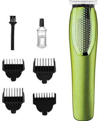Crostal Adjustable Blade Easy Operation Hair Cutting Machine FOR MEN Trimmer 60 min  Runtime 4 Length Settings(Green)