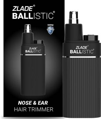 Zlade Ballistic Nose & Ear Hair Trimmer - AA Battery-Operated Waterproof Trimmer Trimmer 200 min  Runtime 1 Length Settings