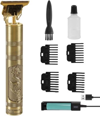 TECHNEGIC Hair Trimmer For Men, Adjustable Blade Clipper, Hair Trimmer and Shaver For Men Trimmer 120 min  Runtime 3 Length Settings(Gold)