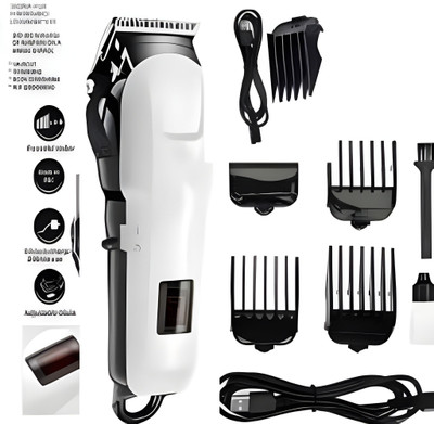 BEXCEL PROFESSIONAL MAXTOP 809j90mf TRIMMER Body Groomer 120 min  Runtime 5 Length Settings(White)