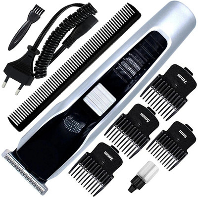 Zemei M New Professional Fast Charging Hair Clipper Razor Rechargeable Beard Moustache Fully Waterproof Trimmer 90 min  Runtime 5 Length Settings(Black, Silver)