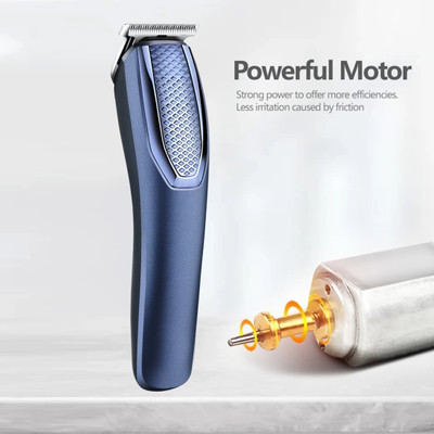 HTTCC AT-1210 Trimmer: The Sharp, Stainless Steel Trimmer for Precision Trimming Trimmer 120 min  Runtime 4 Length Settings(Blue)
