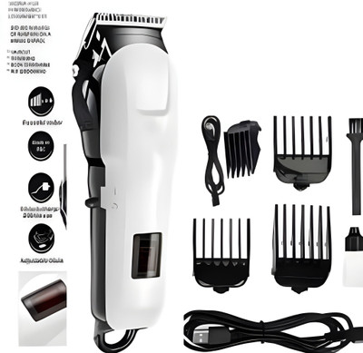 BEXCEL PROFESSIONAL MAXTOP 809iki00jmf TRIMMER Body Groomer 120 min  Runtime 5 Length Settings(White)