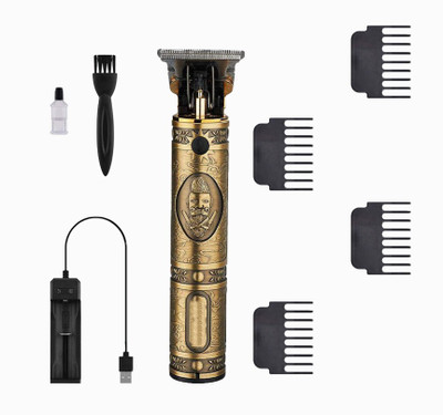 Lukks professional Rechargeble Electric Pro Li Outliner Grooming Zero Gapped Bald headed for Men Trimmer 45 min  Runtime 4 Length Settings(Multicolor)