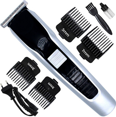 HTTCC Professional Chargeable Beard Moustache Trimmer Hair Clipper Electric Razor VI Fully Waterproof Grooming Kit 120 min  Runtime 4 Length Settings(Multicolor) deal from flipkart