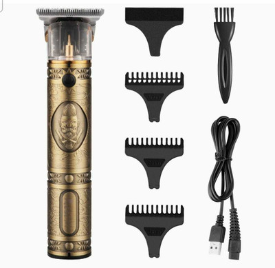 HOOME GOLDYY TRIMMERR001 Fully Waterproof Trimmer 120 min  Runtime 4 Length Settings(Gold)