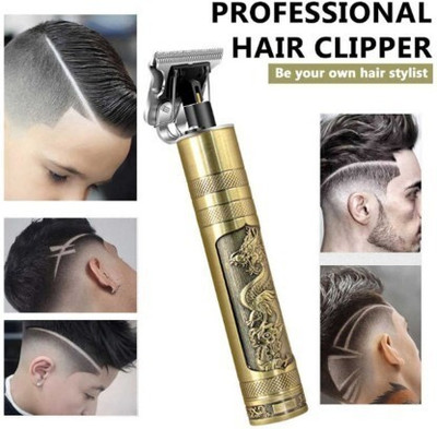 RJFuture Awesome T blade Curving headed Runtime: 120 min Trimmer for Men (Gold, Black) Trimmer 180 min  Runtime 4 Length Settings(Gold)