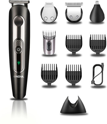 NOVA NG 1149 Trimmer 45 min  Runtime 14 Length Settings(Black)