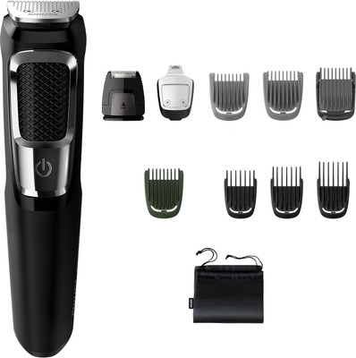 PHILIPS MG3750/33 Fully Waterproof Trimmer 60 min  Runtime 10 Length Settings(Black)