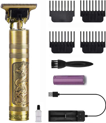 Arrom Cordless Trimmer for men, Multiple Comb, Shaver, Beard Quality Pro+ Golden Trimmer 120 min  Runtime 4 Length Settings(Gold)