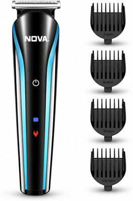 NOVA NHT 1073 Trimmer 60 min  Runtime 5 Length Settings(Black, Blue)