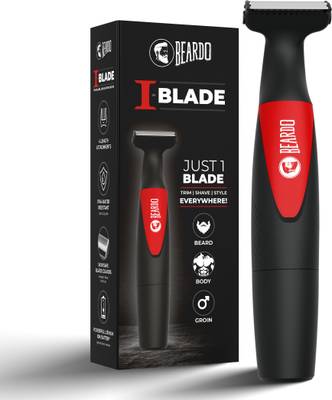 BEARDO I-Blade Body Trimmer for Beard, Hair, Groin 90min Runtime OneBlade Trimmer Trimmer 90 min  Runtime 16 Length Settings