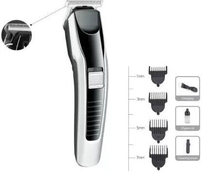 Rawnrich TRIMMER 538 Rechargeable Trimmer for MEN/WOMEN Trimmer 60 min  Runtime 4 Length Settings(Black)