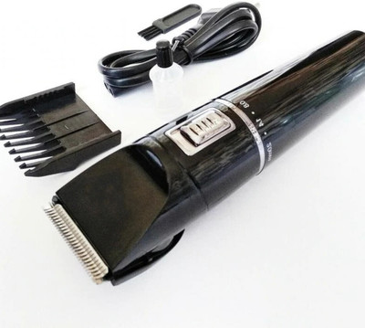 Geemy E Black Length Adjustable Professional Rechargeable Hair CLipper Trimmer for Men Trimmer 45 min  Runtime 4 Length Settings(Black)