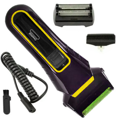 Crostal Adjustable Blade Easy Operation Hair Cutting Machine FOR MEN Trimmer 40 min  Runtime 2 Length Settings(Yellow, Blue, Black)
