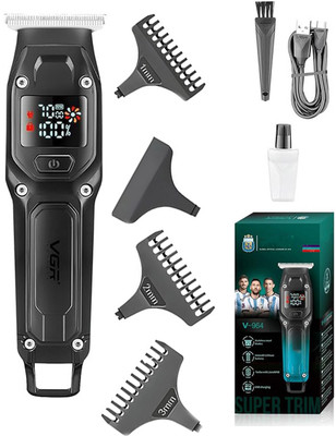 Frinzoo High Quality LCD Display Hair Cutting Machines For Men Fully Waterproof Trimmer 101 min  Runtime 3 Length Settings(Black, Green)