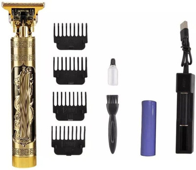BuzzBeast Dragon Design Electric Trimmer Men | Trimmer Blade | Painless Hair Remover 182 Trimmer 120 min  Runtime 4 Length Settings(Gold)