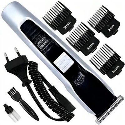 TRUETAG HTC 538 hair trimmer with 415 min runtime 4 length settings (Silver+Black) T6 Trimmer 120 min  Runtime 4 Length Settings(Grey)