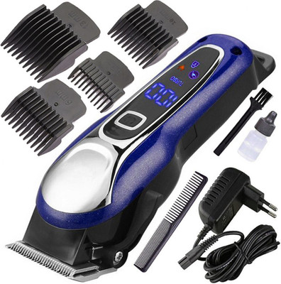 Crostal New Profesional Cordless trimmer Shaver for men & Women Fully Waterproof Trimmer 120 min  Runtime 4 Length Settings(Blue, Black, Silver)