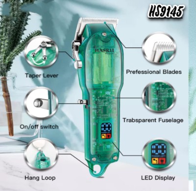 HASRU PROFESSIONAL TRIMMER HS9145 CORDLESS BARBER HAIR CLIPPERS Trimmer 90 min  Runtime 1 Length Settings(Multicolor)