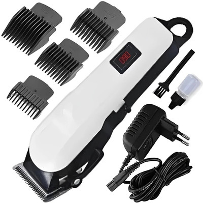 Dazzel Flex Superior Quality Rechargeable Professional Hair Clipper Unique Switching Mode Fully Waterproof Trimmer 240 min  Runtime 4 Length Settings(White, Black)