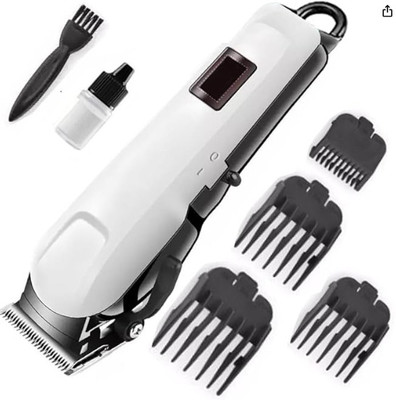 Bashaam 01 Trimmer 120 min  Runtime 17 Length Settings(White)