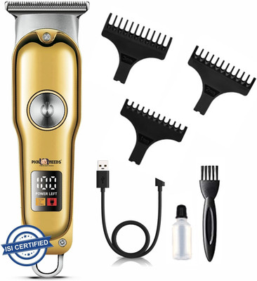 Daily Needs Shop Professional Rechargeable 1200mAH All in One Trimmer for Men Beard Body Groomer 180 min  Runtime 2 Length Settings(Gold)