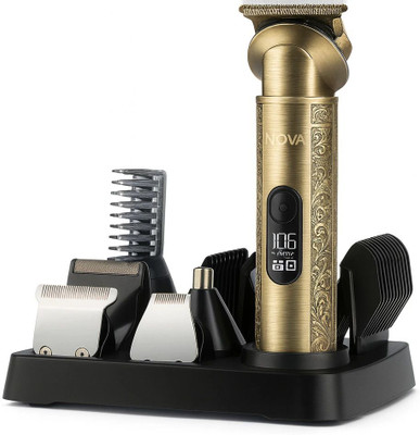 NOVA NG 1158 Digital Waterpoof Trimmer 170 min  Runtime 20 Length Settings(Multicolor)