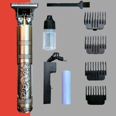 Podnix Dragon Design Electric Trimmer Men | Trimmer Blade | Painless Hair Remover 15 Trimmer 120 min  Runtime 4 Length Settings(Gold)