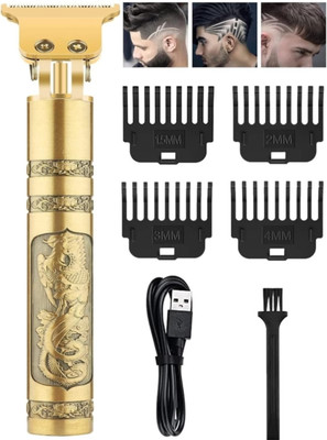 dhriyag Light Weight | Beard Men | Fully Shaving Trimmer 45 min  Runtime 5 Length Settings(Gold)