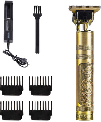 Podnix Dragon Design Electric Trimmer Men | Trimmer Blade | Painless Hair Remover 118 Trimmer 120 min  Runtime 4 Length Settings(Gold)