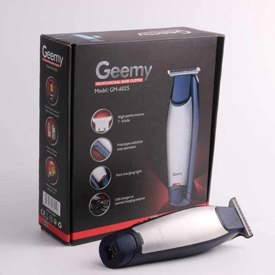Geemy GM 6025 Fully Waterproof Trimmer 120 min  Runtime 2 Length Settings(Steel)