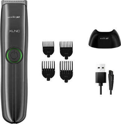 IKONIC ME XLNC Men Trimmer 60 min  Runtime 4 Length Settings(Black, Silver)