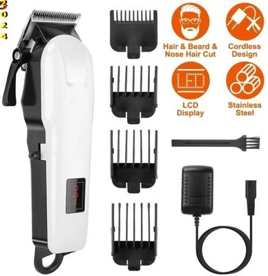 Bashaam A825 MZ M809T 2Hrs Charging Time 240mins Operating Time 4 Length Comb Trimmer 300 min  Runtime 4 Length Settings(White)