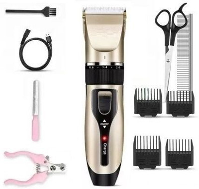 HRT Multi Grooming Machine Wireless Rechargeable GK-40 Fully Waterproof Body Groomer 120 min  Runtime 4 Length Settings(Gold, Black)